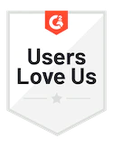 users love us g2 logo badge