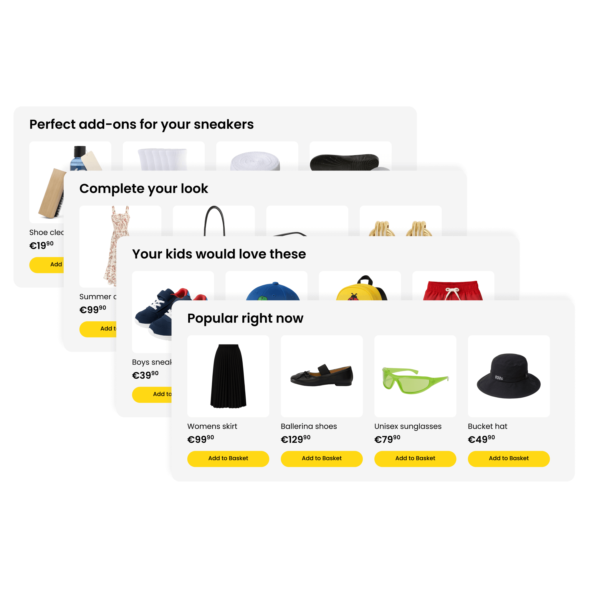 Types of ecommerce recommendations
